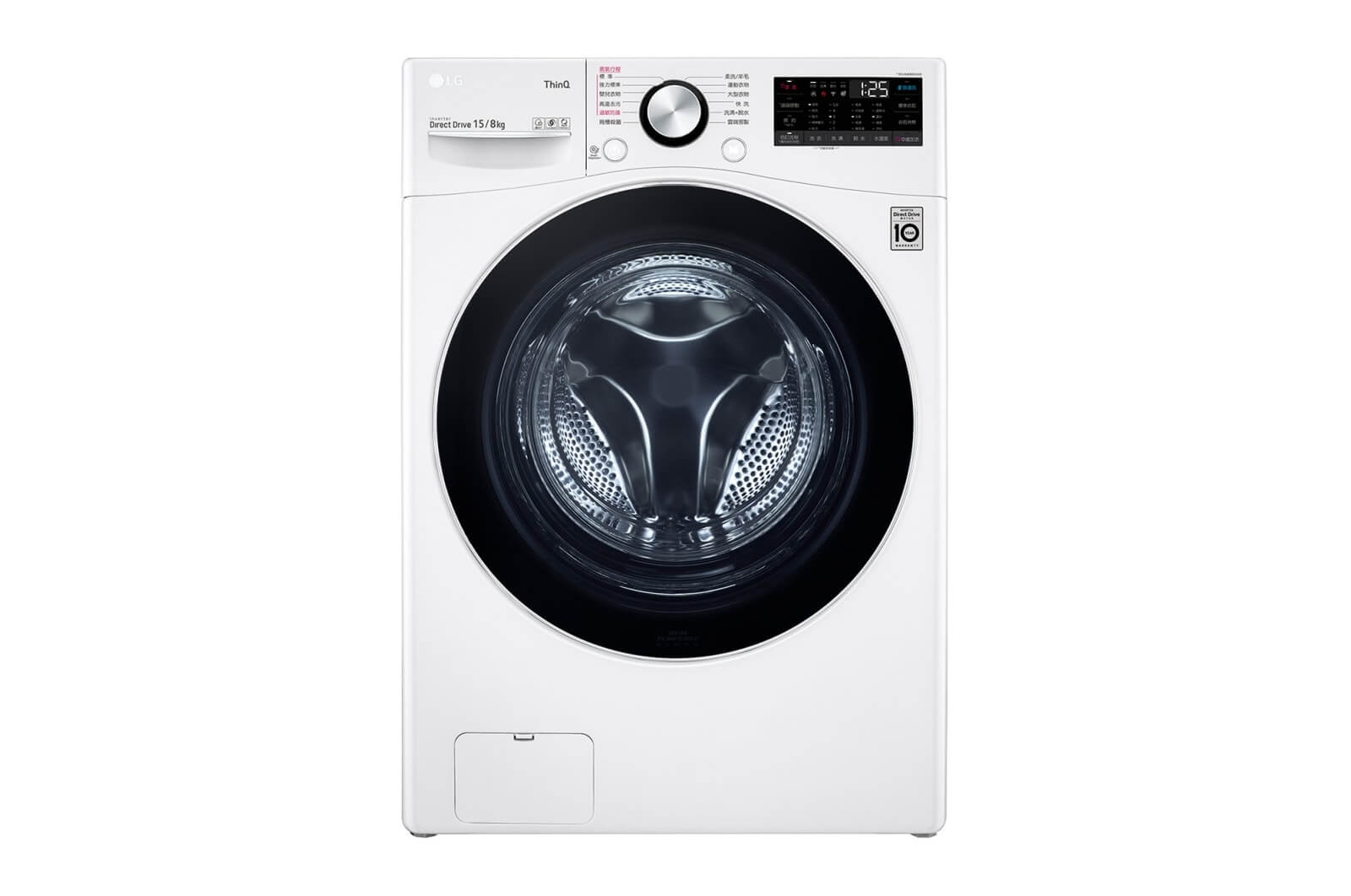 LG樂金-WiFi滾筒洗衣機(蒸洗脫烘) 冰磁白 / 15公斤