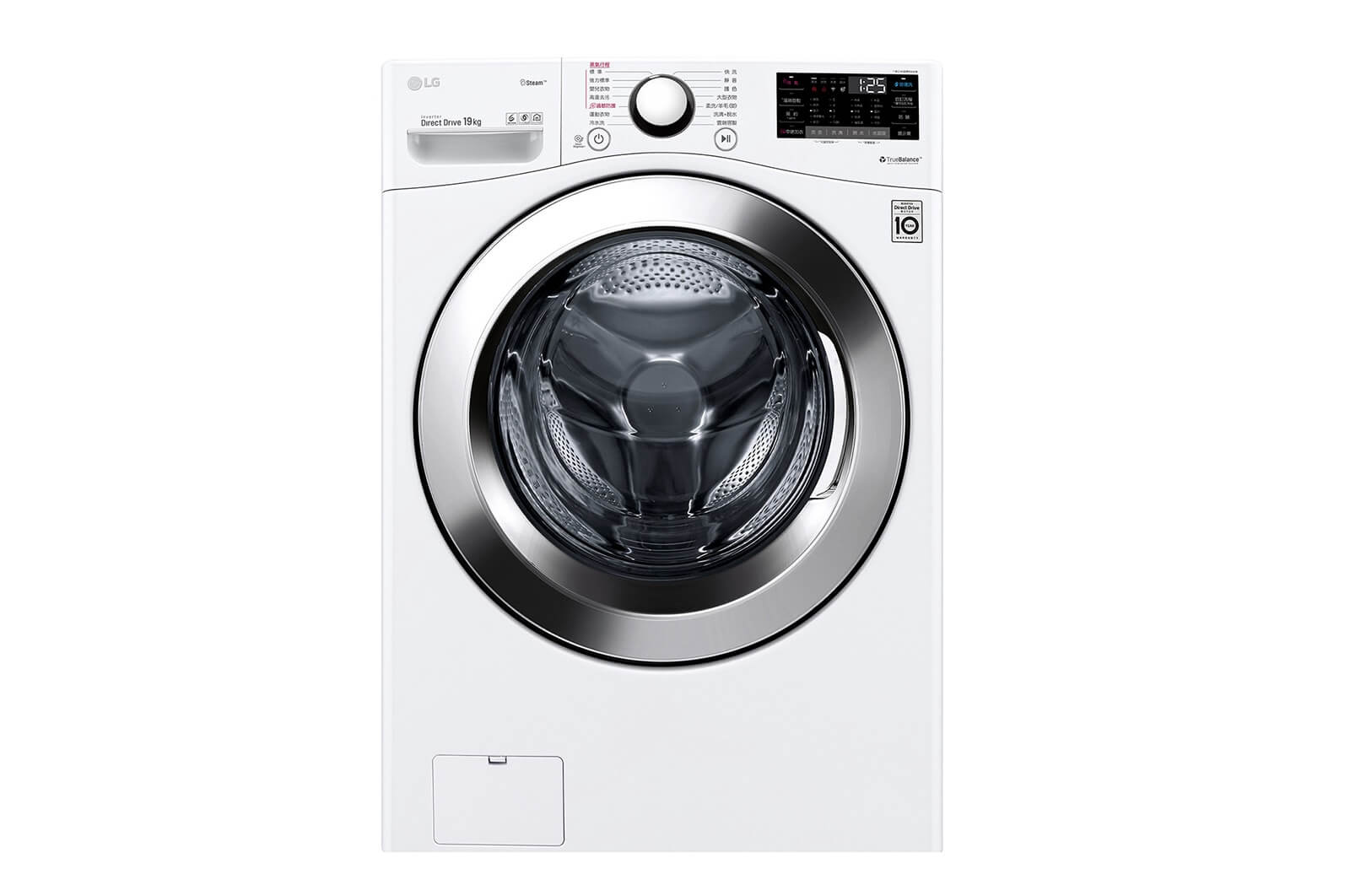 LG樂金-WiFi滾筒洗衣機(蒸洗脫) 冰磁白 / 19公斤
