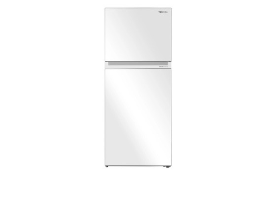 TOSHIBA 東芝-411公升《變頻-雙門》玻璃鏡面電冰箱